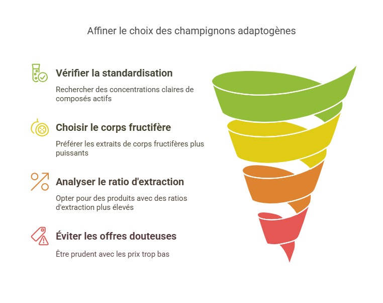 Champignon adaptogène Guide d'achat déjouer les pièges du marché